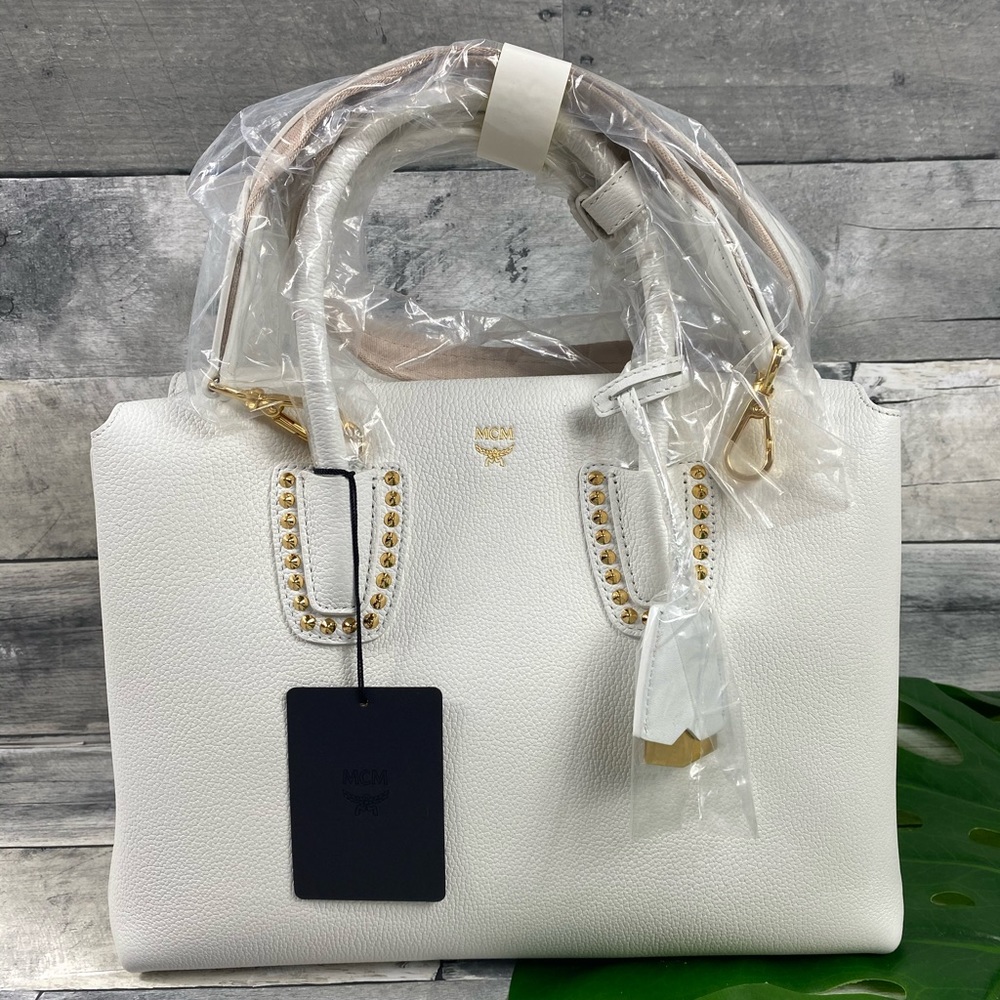 MCM medium Milla gold bag purse limited edition